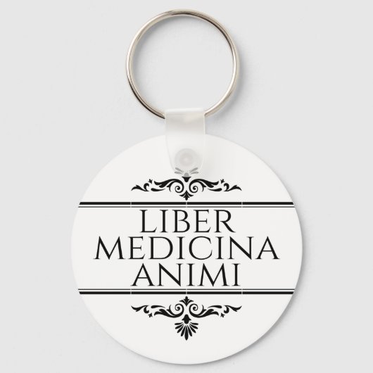Liber Medicina Animi Magnet Button Sleutelhanger (Voorkant)