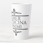 Liber Medicina Animi Magnet Button Sleutelhanger Latte Mok (Voorkant)