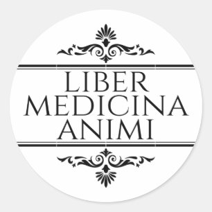 Liber Medicina Animi Magnet Button Sleutelhanger Ronde Sticker