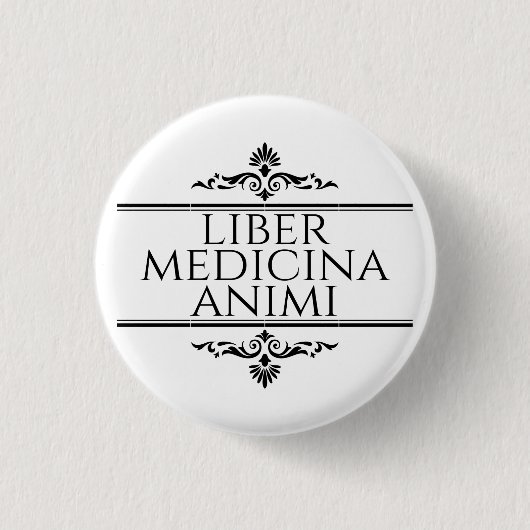 Liber Medicina Animi Magnet Ronde Button 3,2 Cm (Voorkant)