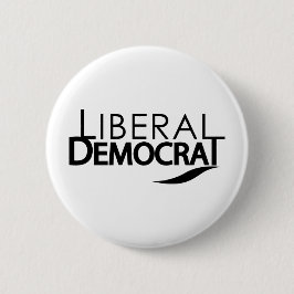 liberaal-democraat ronde button 5,7 cm