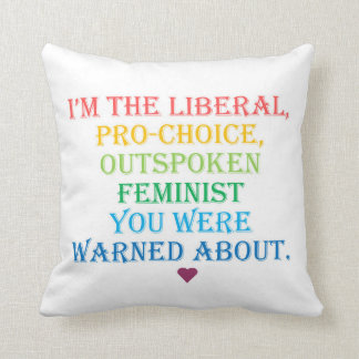 Liberaal gesproken feminist Pillow Kussen