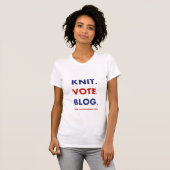 Liberaal houden - Knit. Stemming. Blog. T-shirt (Voorkant volledig)
