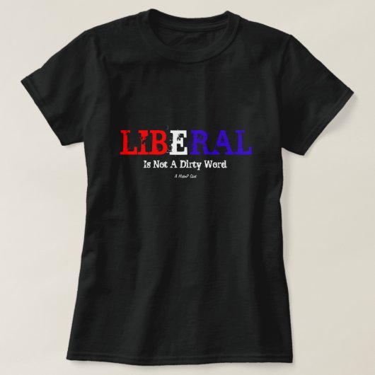 liberaal is geen vies woord-een mister p-Shirt T-shirt (Design voorkant)