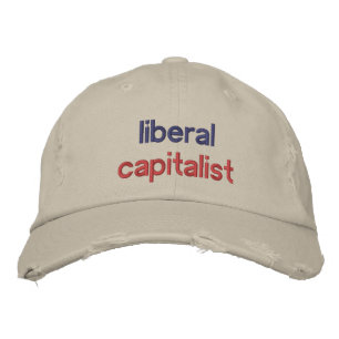 Liberaal kapitalist Funny Political Geborduurde Pet