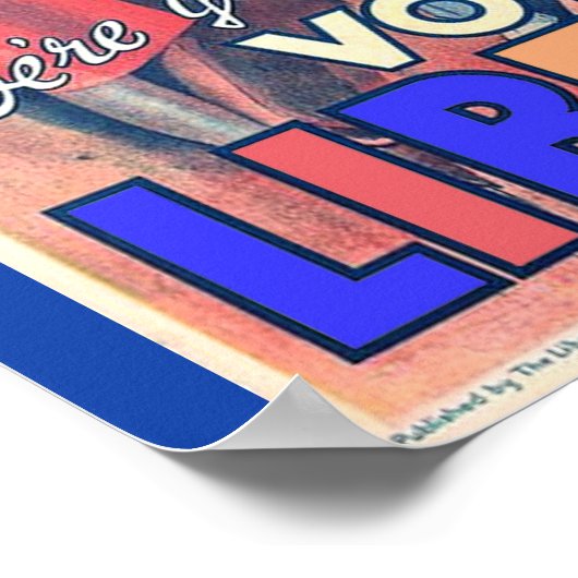  liberaal politiek 1929 kleurrijk poster (Hoek)