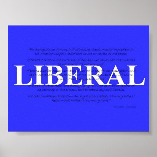 Liberaal Poster (Voorkant)