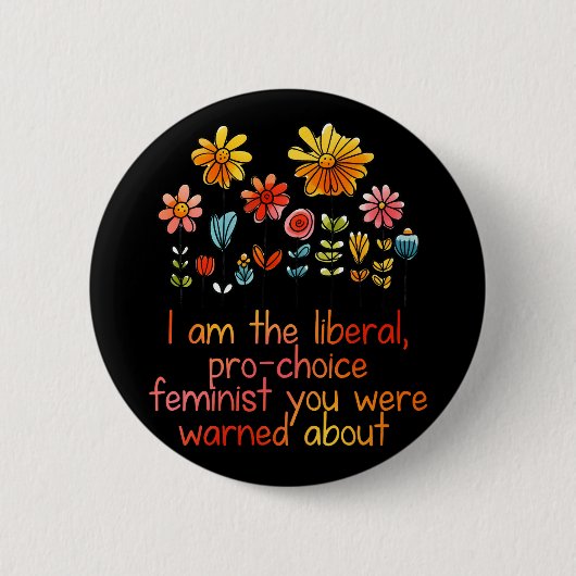 Liberaal pro-choice feminist ronde button 5,7 cm (Voorkant)