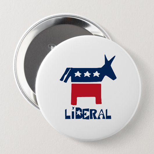liberaal ronde button 4,0 cm (Voorkant /achterkant)