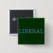 liberaal vierkante button 5,1 cm (Voorkant /achterkant)