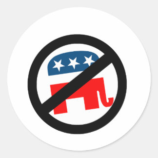 Liberal / Anti-Republican Ronde Sticker