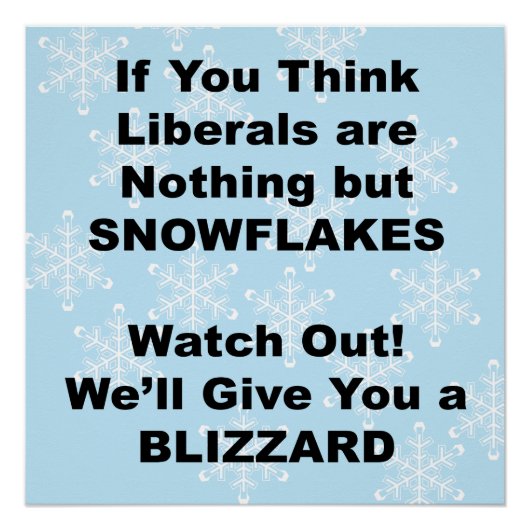 Liberal Blizzard Poster (Voorkant)