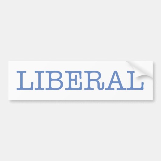 Liberal Bumpersticker (Voorkant)