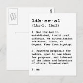 Liberal defined briefkaart (Voorkant / Achterkant)