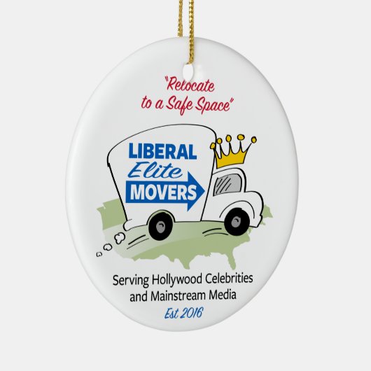 Liberal Elite Movers Keramisch Ornament (Rechts)