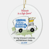 Liberal Elite Movers Keramisch Ornament (Links)