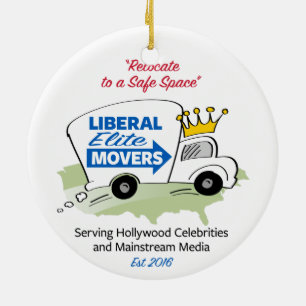 Liberal Elite Movers Keramisch Ornament