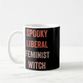 Liberal Feminist Witch Funny Halloween Outfit Kost Koffiemok (Links)