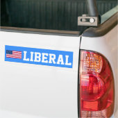 Liberal Flag Bumpersticker (Op Truck)