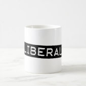 Liberal Label Tape Funny Democraat Koffiemok (Center)
