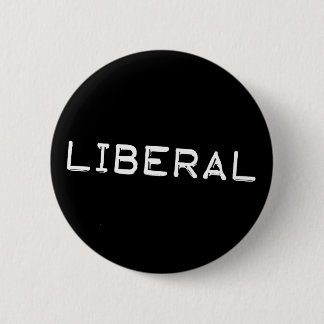 Liberal Label Tape Funny Democraat Ronde Button 5,7 Cm