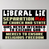 Liberal Lie #666 Poster (Voorkant)