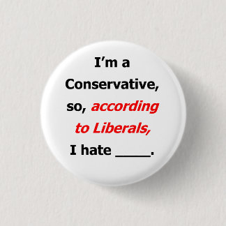 Liberal Lies Name Badge Ronde Button 3,2 Cm