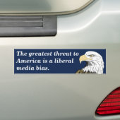 Liberal Media Bias (Smith) Bumpersticker (Op auto)
