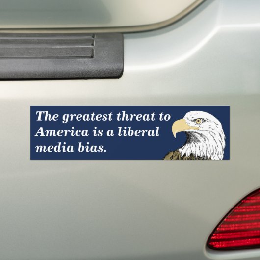 Liberal Media Bias (Smith) Bumpersticker (Op auto)