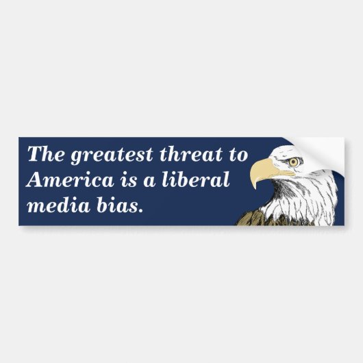 Liberal Media Bias (Smith) Bumpersticker (Voorkant)