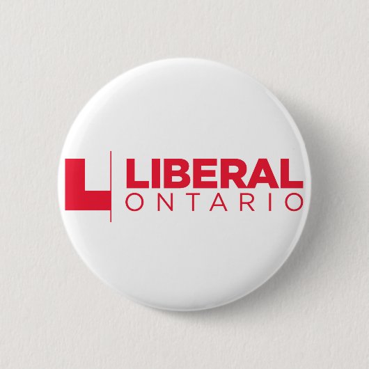 Liberal Ontario Party Logo Ronde Button 5,7 Cm (Voorkant)