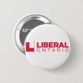Liberal Ontario Party Logo Ronde Button 5,7 Cm (Voorkant /achterkant)