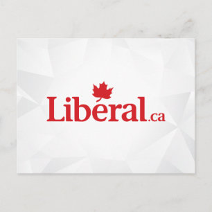 Liberal Party Liberal.ca Logo Uitnodiging Briefkaart