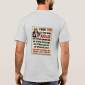 Liberal Pistool Club - Doe als een Amerikaan T-shirt (Achterkant)