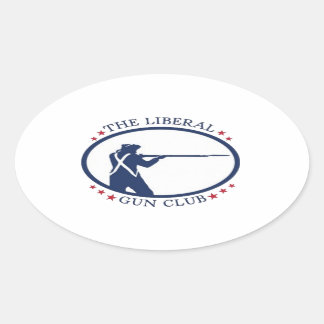 Liberal Pistool Club Ovaal Sticker blad