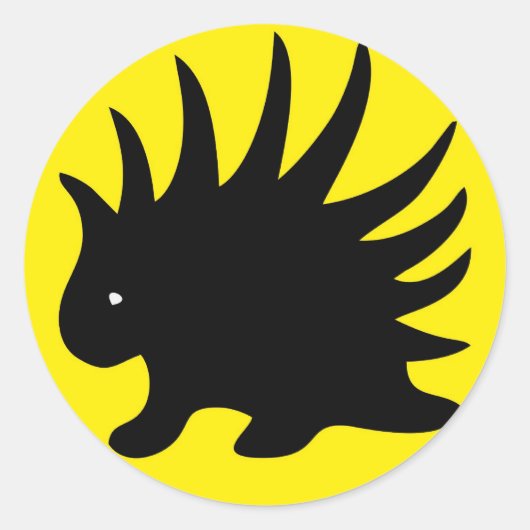 Liberal Porcupine Sheet - M1 Ronde Sticker (Voorkant)