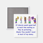 Liberal Protester Magnet (Voorkant / Achterkant)
