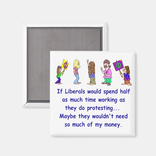Liberal Protester Magnet (Voorkant / Achterkant)