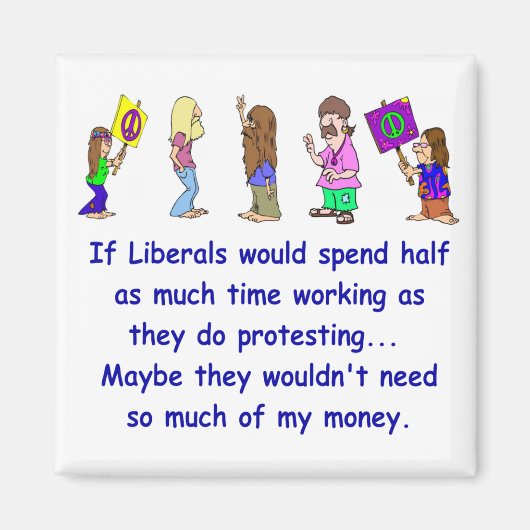 Liberal Protester Magnet (Voorkant)