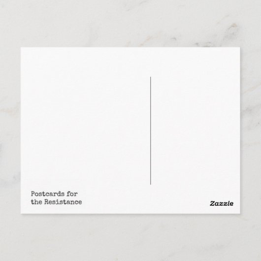 Liberal Snowflake Briefkaart (Achterkant)