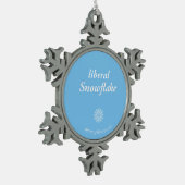 "Liberal Snowflake" Snowflake Ornament (Links)