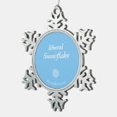"Liberal Snowflake" Snowflake Ornament (Rechts)