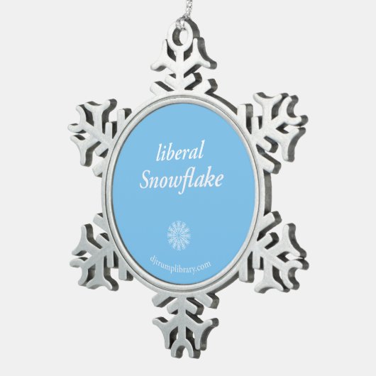 "Liberal Snowflake" Snowflake Ornament (Rechts)