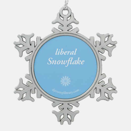 "Liberal Snowflake" Snowflake Ornament (Voorkant)