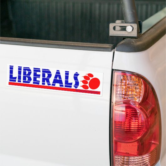 Liberal Swipe-bumper Bumpersticker (Op Truck)