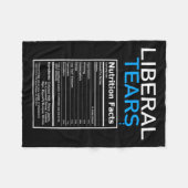 Liberal Tears Anti Liberal Pro Trump Republikein Fleece Deken (Voorkant (Horizontaal))