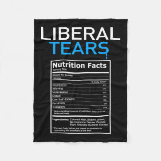 Liberal Tears Anti Liberal Pro Trump Republikein Fleece Deken