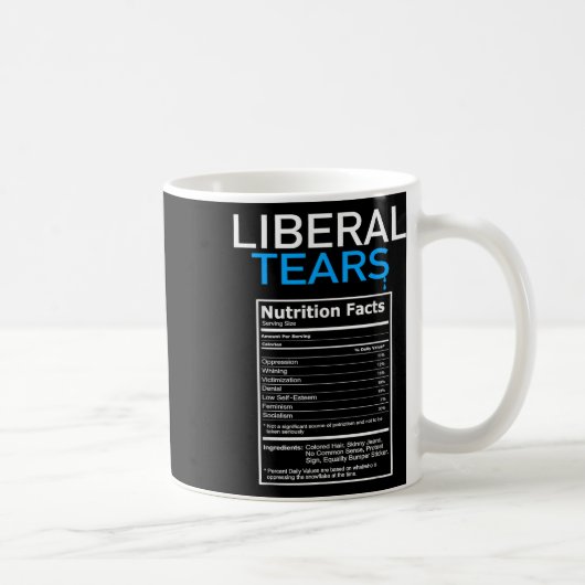 Liberal Tears Anti Liberal Pro Trump Republikein Koffiemok (Rechts)