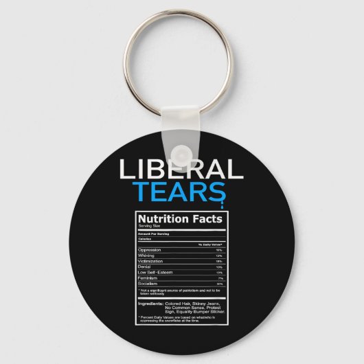 Liberal Tears Anti Liberal Pro Trump Republikein Sleutelhanger (Voorkant)