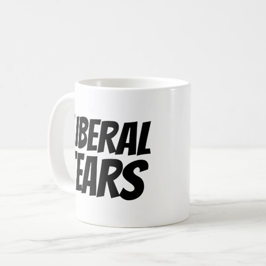 LIBERAL TEARS FUNNY COFFEE MOK (Voorkant links)